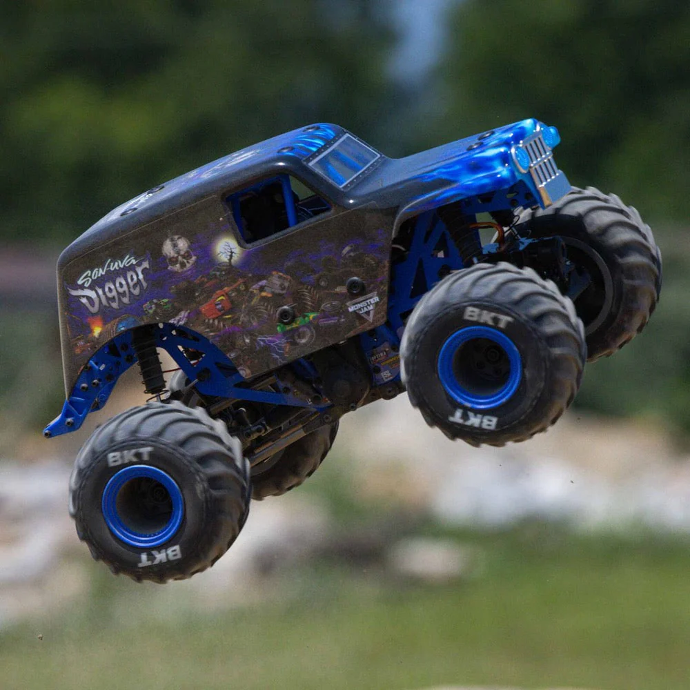 Losi 1/18 Mini LMT 4WD Monster Truck Son-Uva Digger LOS01026T2 - Image 15