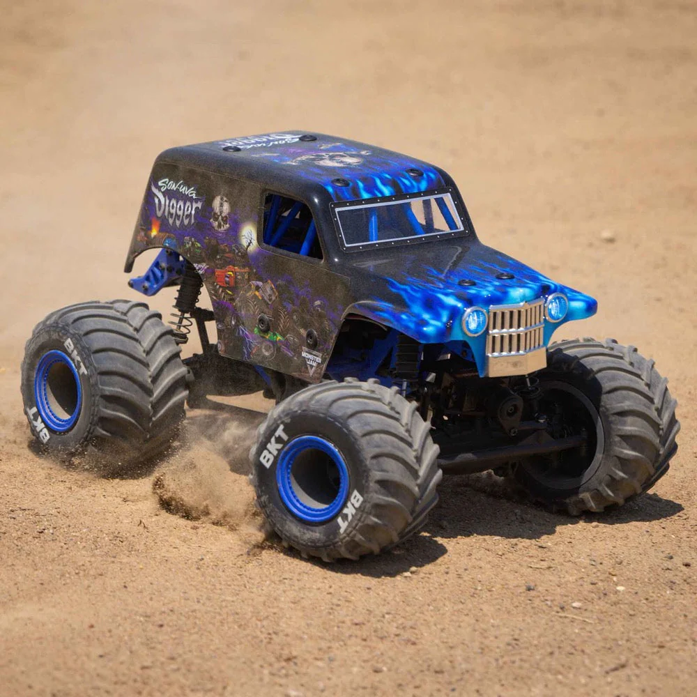 Losi 1/18 Mini LMT 4WD Monster Truck Son-Uva Digger LOS01026T2 - Image 17
