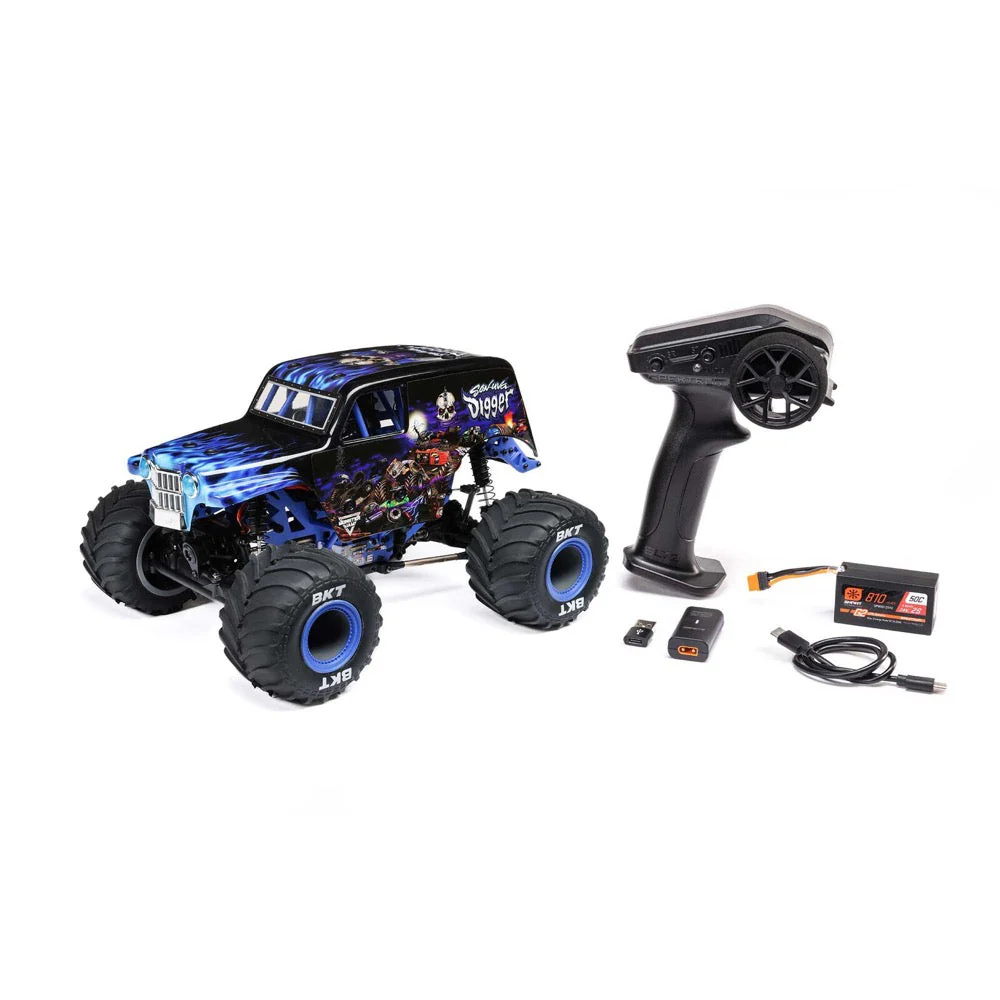 Losi 1/18 Mini LMT 4WD Monster Truck Son-Uva Digger LOS01026T2 - Image 2