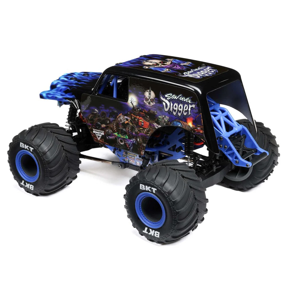 Losi 1/18 Mini LMT 4WD Monster Truck Son-Uva Digger LOS01026T2 - Image 8