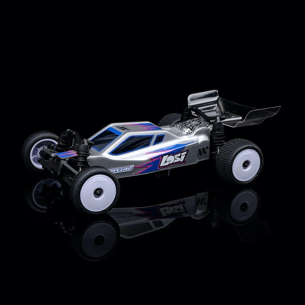 Losi 1/24 Micro-B 2wd RC Buggy (Silver) LOS00007T2 - Image 30