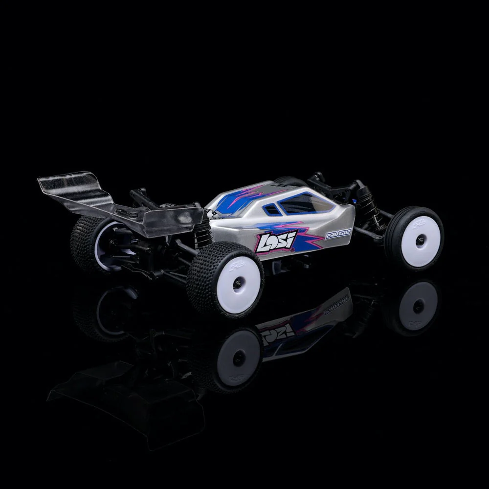 Losi 1/24 Micro-B 2wd RC Buggy (Silver) LOS00007T2 - Image 32