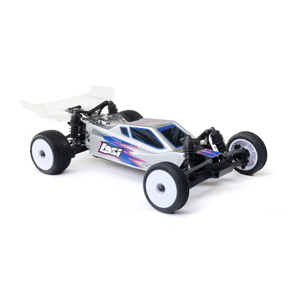 Losi 1/24 Micro-B 2wd RC Buggy (Silver) LOS00007T2 - Image 8