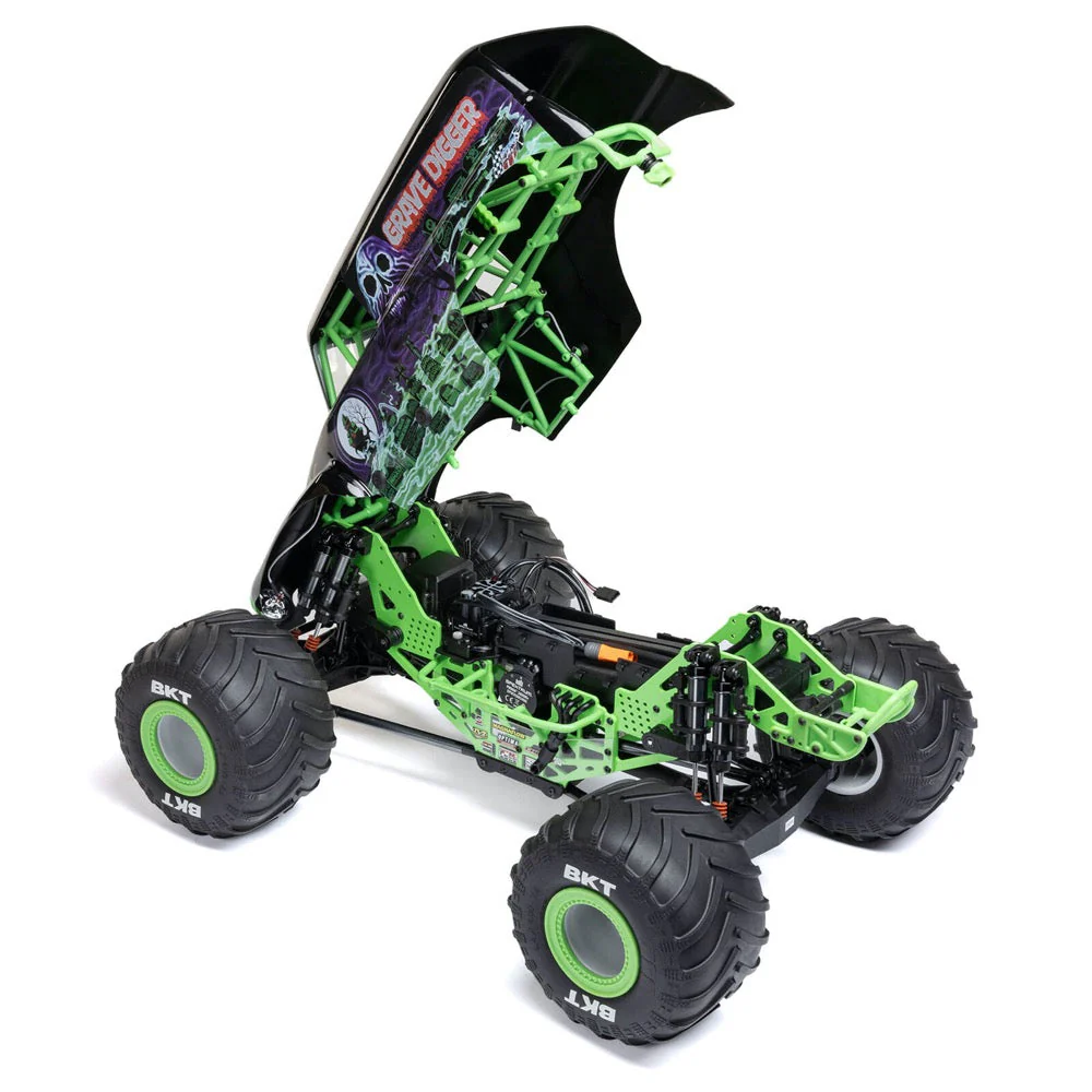 Losi 1/8 LMT 2.0 Grave Digger 4X4 Solid Axle Brushless Monster Truck RTR Green LOS04028T1 - Image 8