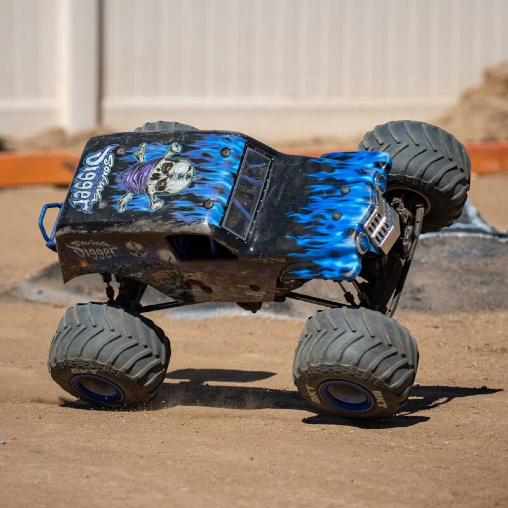 Losi 1/8 LMT 2.0 Son-Uva Digger 4X4 Solid Axle Brushless Monster Truck RTR Blue LOS04028T2 - Image 17