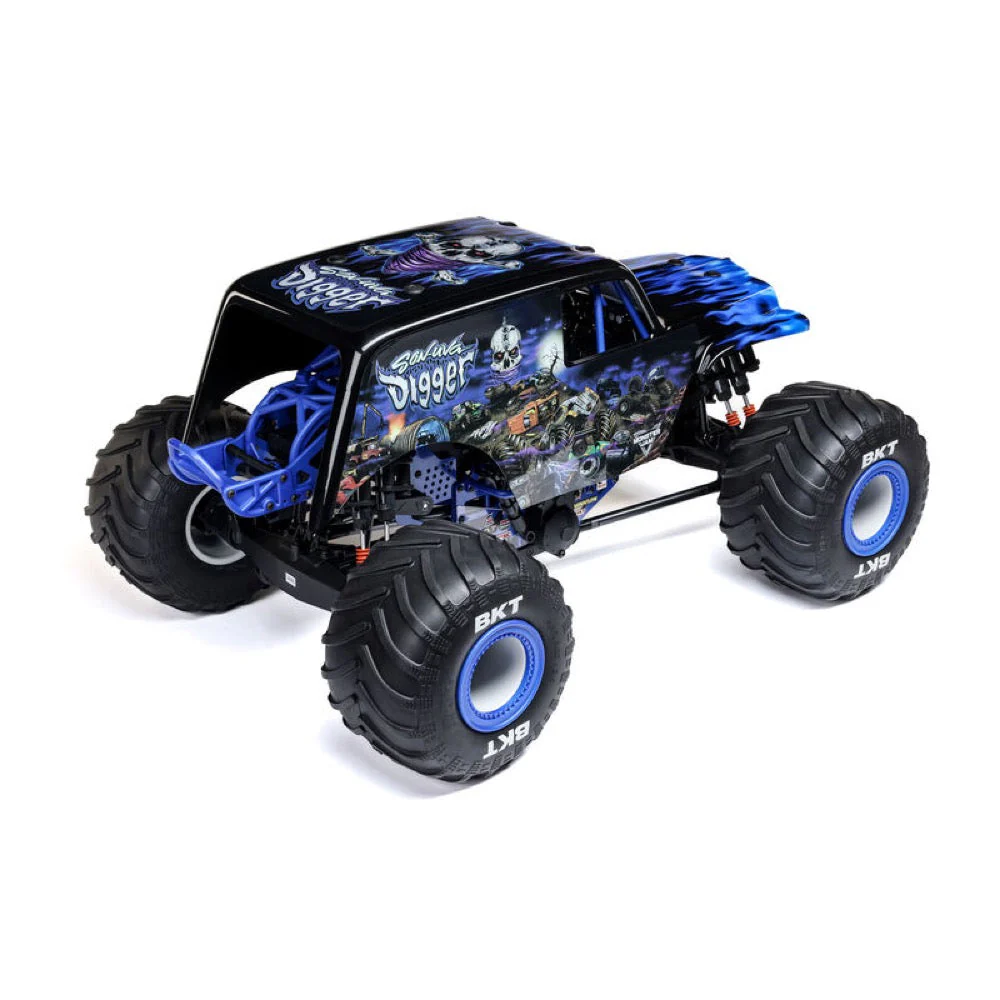 Losi 1/8 LMT 2.0 Son-Uva Digger 4X4 Solid Axle Brushless Monster Truck RTR Blue LOS04028T2 - Image 2