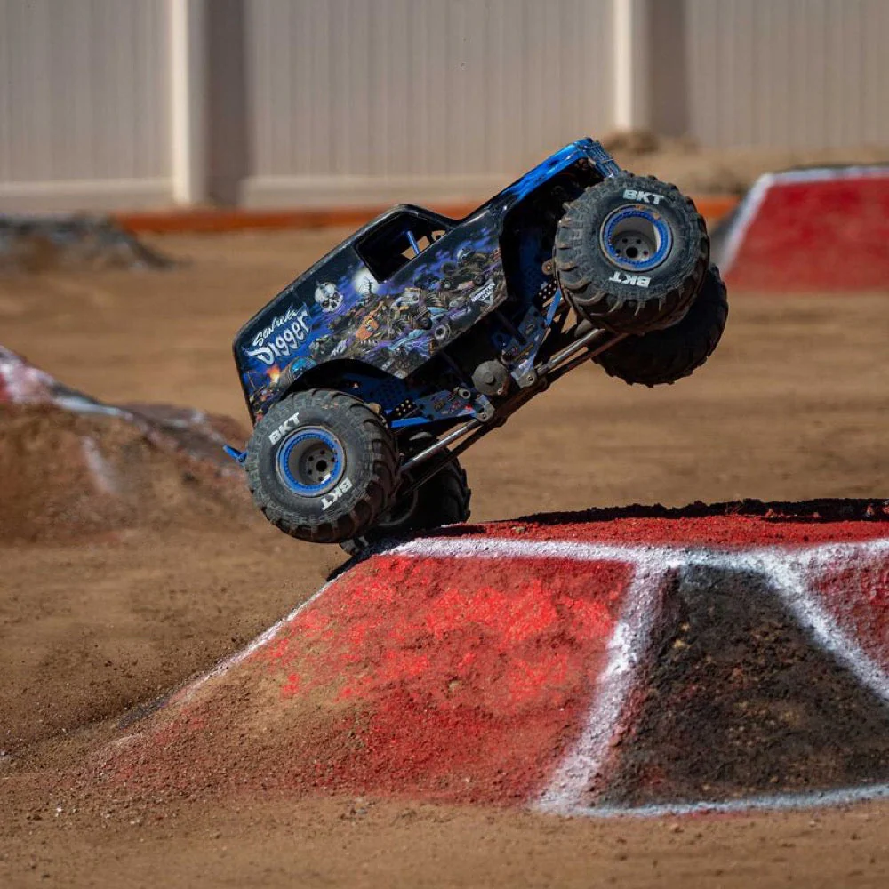Losi 1/8 LMT 2.0 Son-Uva Digger 4X4 Solid Axle Brushless Monster Truck RTR Blue LOS04028T2 - Image 22