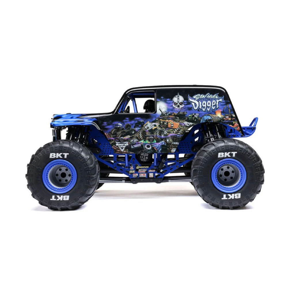 Losi 1/8 LMT 2.0 Son-Uva Digger 4X4 Solid Axle Brushless Monster Truck RTR Blue LOS04028T2 - Image 3
