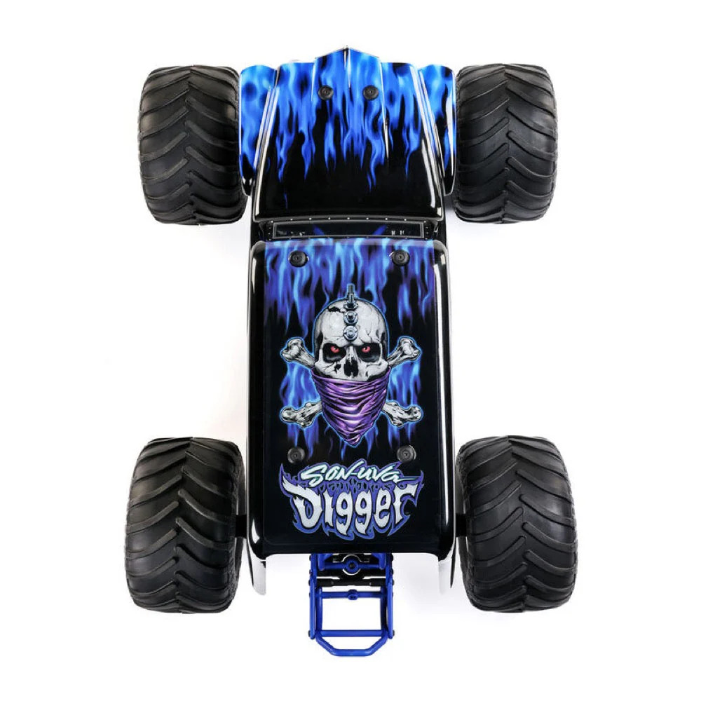 Losi 1/8 LMT 2.0 Son-Uva Digger 4X4 Solid Axle Brushless Monster Truck RTR Blue LOS04028T2 - Image 6
