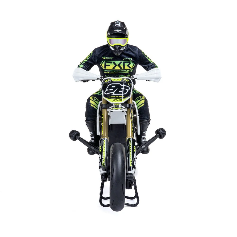 Losi LOS-2272 Promoto-SM 1/4 Super Moto Motorcycle FXR White RTR Basic - Image 4