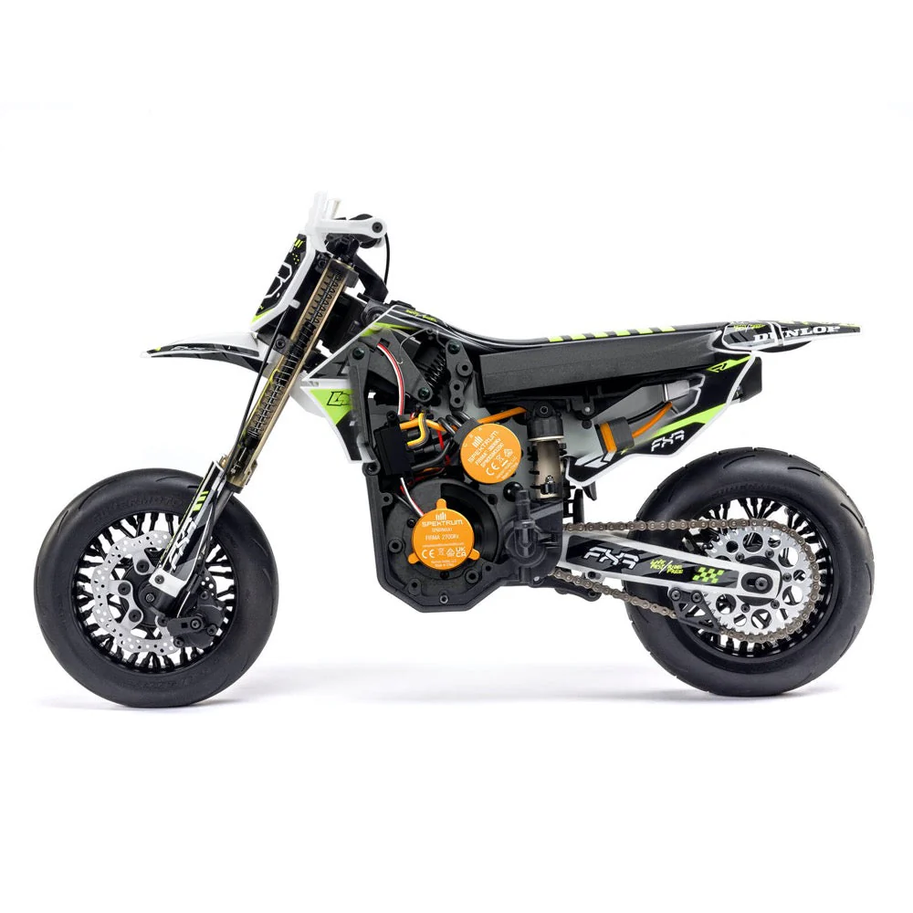 Losi LOS-2272 Promoto-SM 1/4 Super Moto Motorcycle FXR White RTR Basic - Image 8