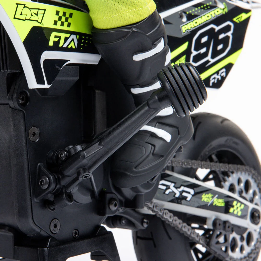 Losi LOS-2310 Promoto-SM 1/4 Super Moto Motorcycle FXR White RTR - Image 10