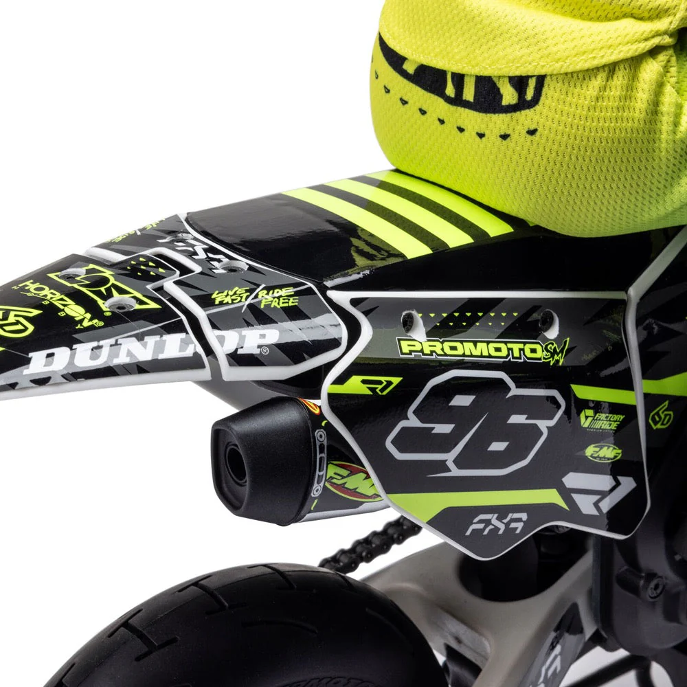 Losi LOS-2310 Promoto-SM 1/4 Super Moto Motorcycle FXR White RTR - Image 12