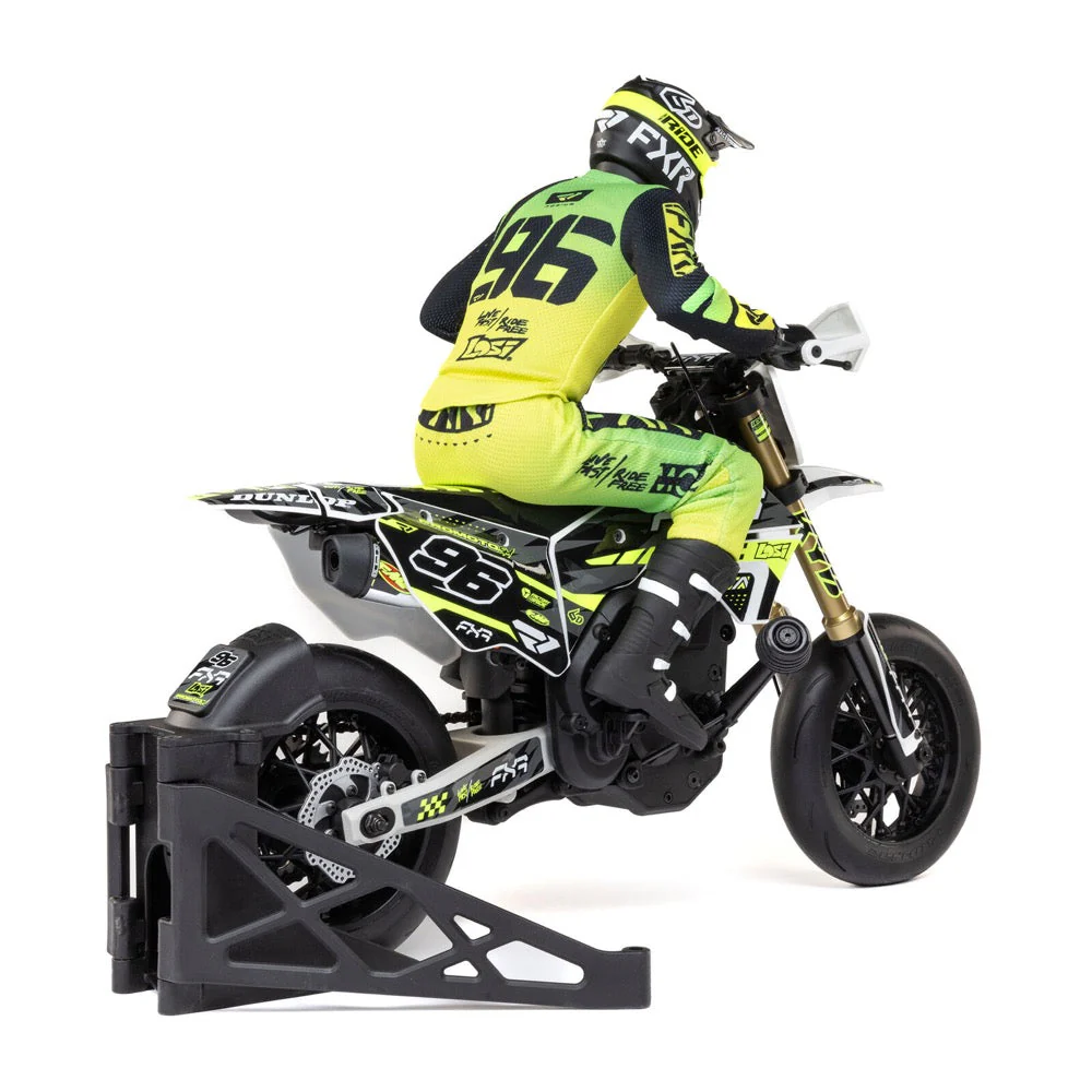 Losi LOS-2310 Promoto-SM 1/4 Super Moto Motorcycle FXR White RTR - Image 2