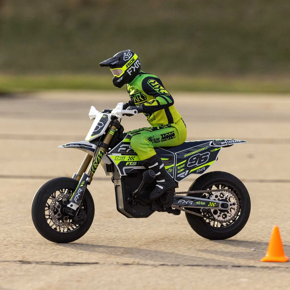 Losi LOS-2310 Promoto-SM 1/4 Super Moto Motorcycle FXR White RTR - Image 23