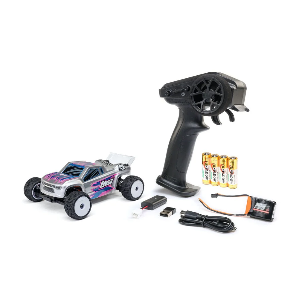 Losi Micro-T 1/28 2WD RC Stadium Truck (Silver) LOS-1392T2 - Image 18