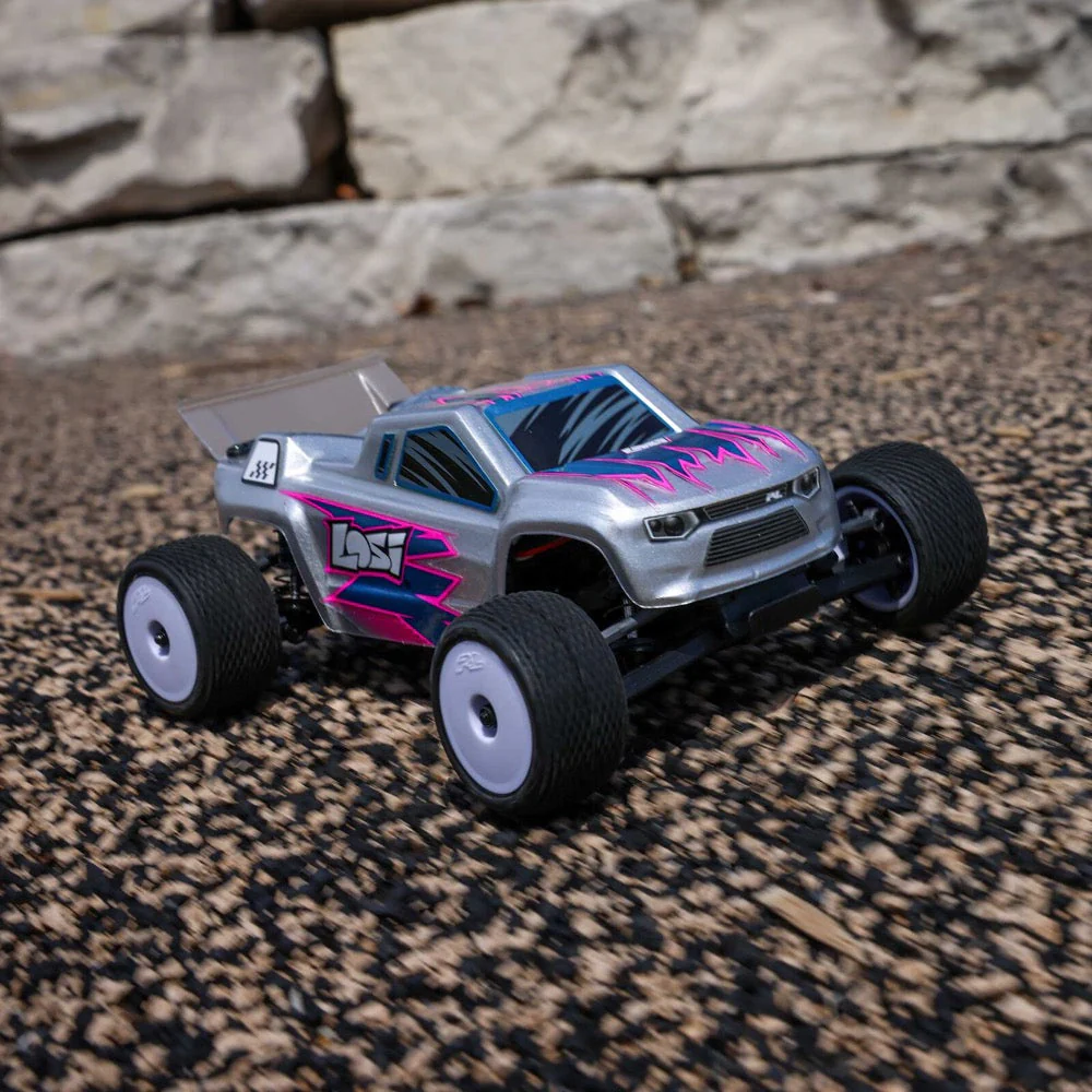 Losi Micro-T 1/28 2WD RC Stadium Truck (Silver) LOS-1392T2 - Image 23