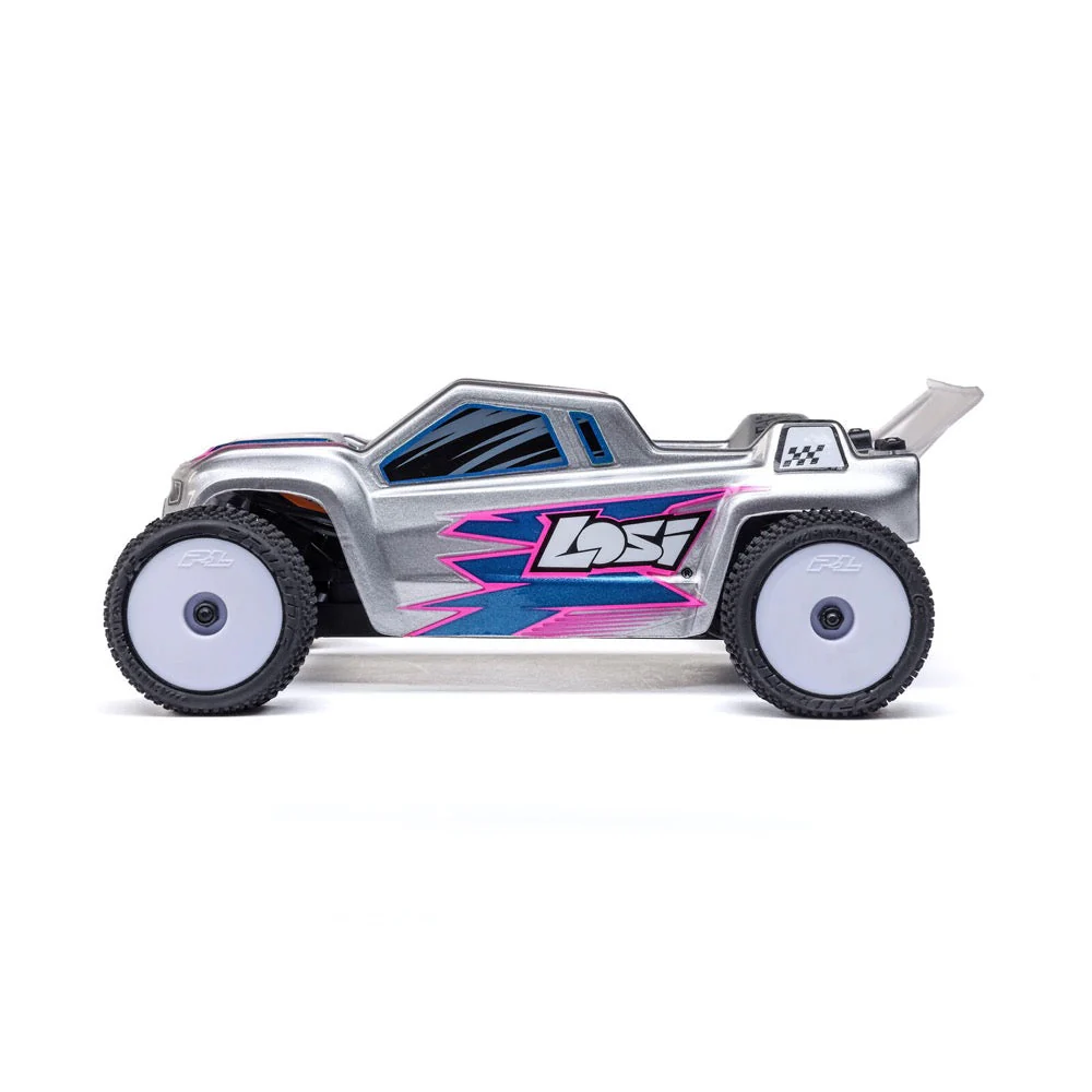 Losi Micro-T 1/28 2WD RC Stadium Truck (Silver) LOS-1392T2 - Image 3