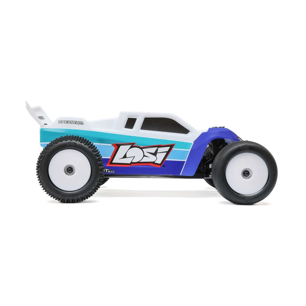 Losi Mini-T 2.0 2WD Brushless RC Stadium Truck V2 Blue 1056T2 - Image 5