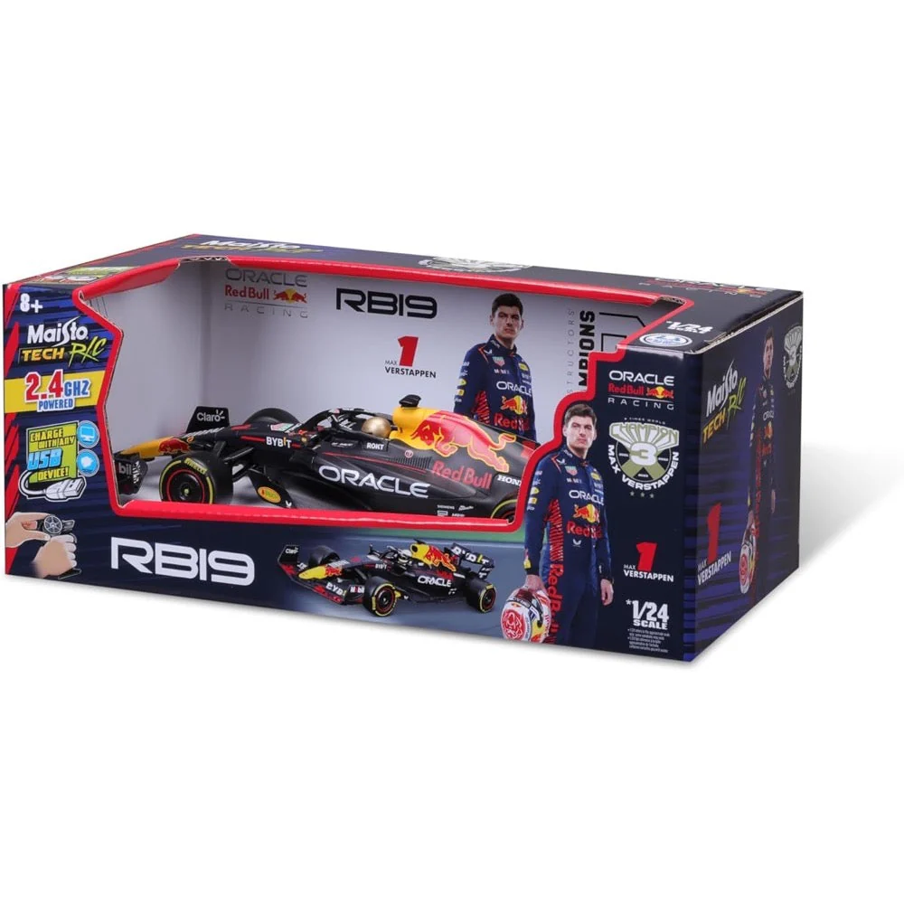 Maisto 82358 1/24 RC 2023 F-1 Red Bull Racing RB-19 Verstappen No.1 - Image 10