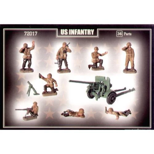 Mars 72017 1/72 US Infantry with 37mm Gun - Image 2