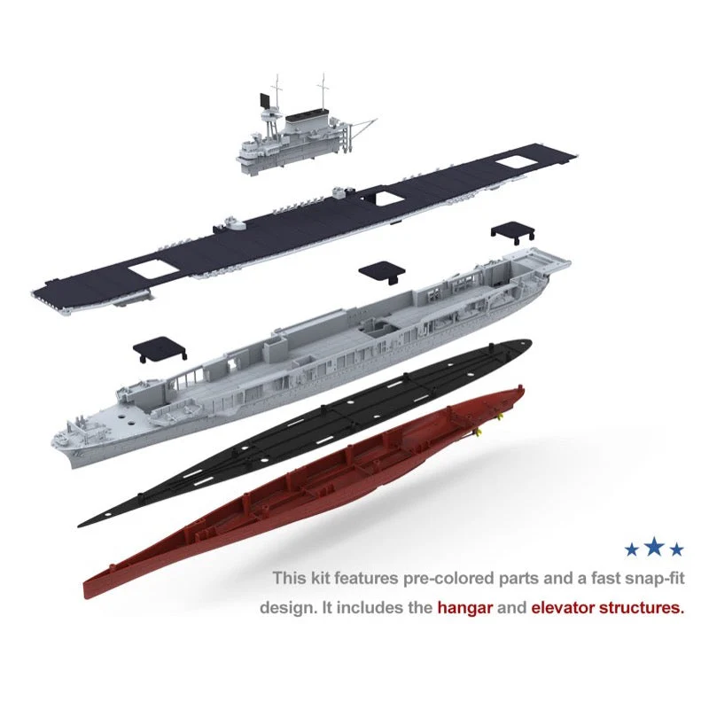 Meng PS-005 1/700 U.S. Navy Aircraft Carrier Enterprise CV-6 - Image 7