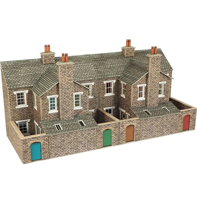 Metcalfe PO277 OO/HO Terraced House Backs Stone Card Kit