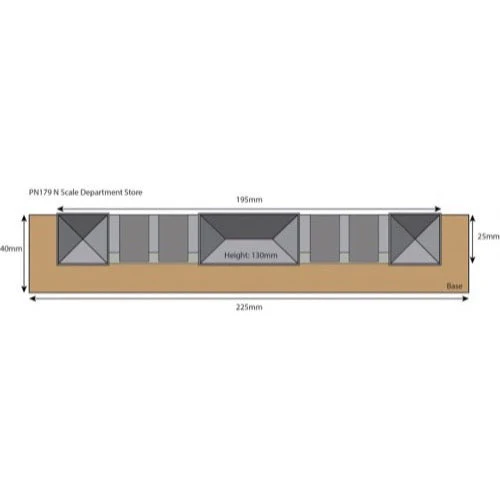 Metcalfe PN179 N Low Relief Department Store Card Kit - Image 2