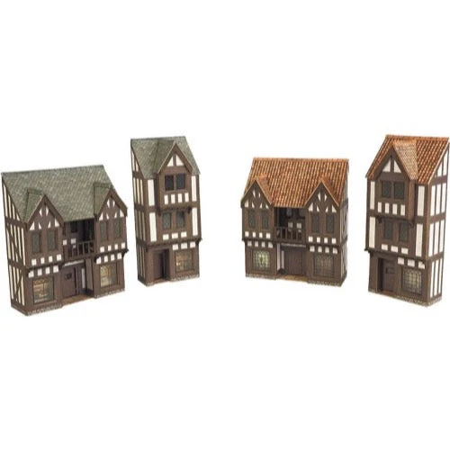 Metcalfe PN190 N Low Relief Timber Framed Shops Card Kit - Image 2