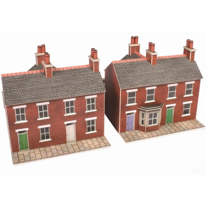 Metcalfe PN103 N Terrace Houses Red Brick Card Kit