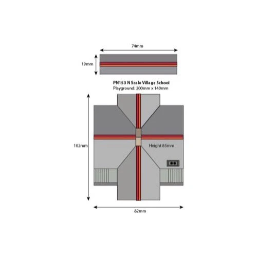 Metcalfe PN153 N Village School Card Kit - Image 2