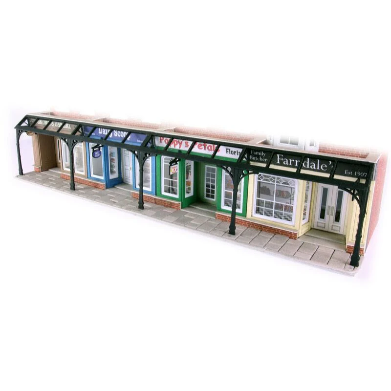 Metcalfe PO572 OO/HO Arcade Shop Front Card Kit