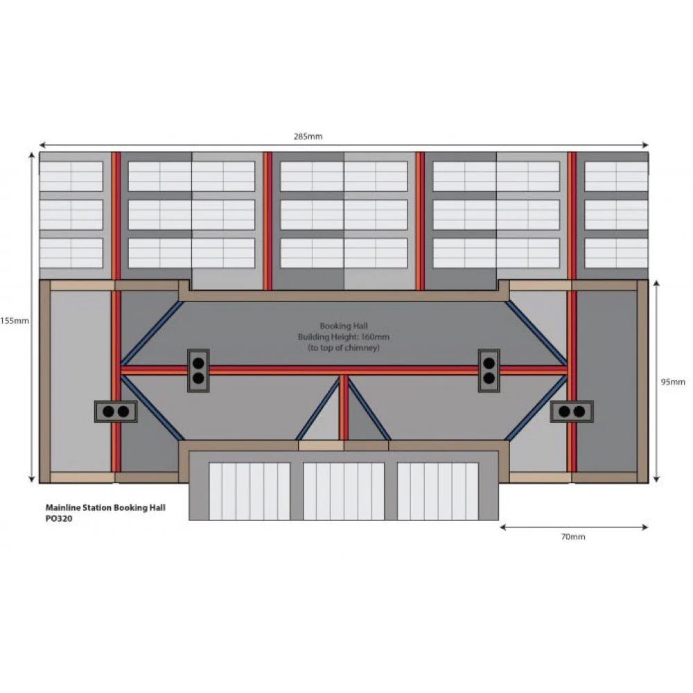 Metcalfe PO320 OO/HO Booking Hall Card Kit - Image 3