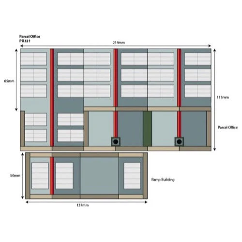 Metcalfe PO321 OO/HO Parcels Office Card Kit - Image 3