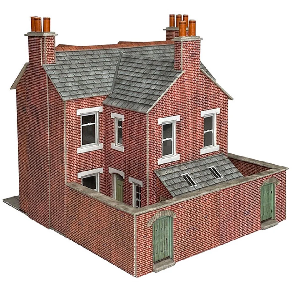 Metcalfe PO300 OO/HO Terraced Houses - Brick Card Kit - Image 2