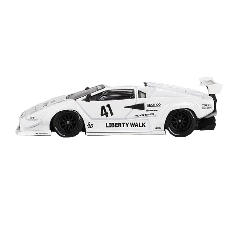 Mini GT MGT00966-L 1/64 Lamborghini Countach LB-WORKS White 2024 Tokyo Auto Salon - Image 3