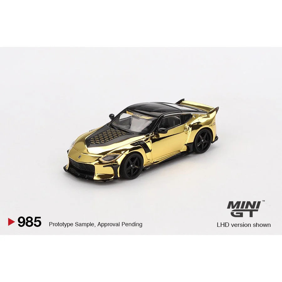 Mini GT MGT00985-R 1/64 Nissan Z VeilSide FZ400 Gold Chrome - Image 2