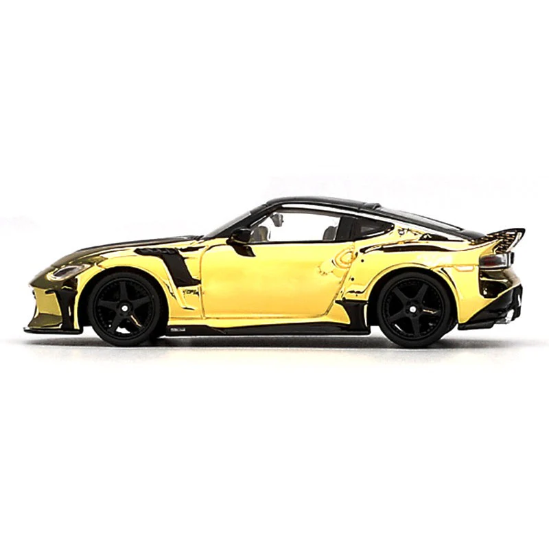 Mini GT MGT00985-R 1/64 Nissan Z VeilSide FZ400 Gold Chrome - Image 3