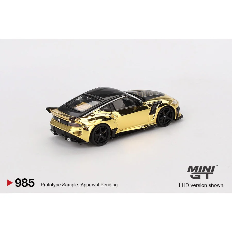Mini GT MGT00985-R 1/64 Nissan Z VeilSide FZ400 Gold Chrome - Image 7