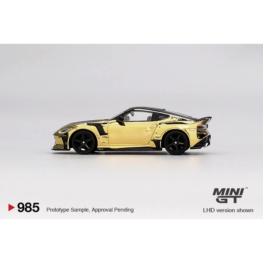 Mini GT MGT00985-R 1/64 Nissan Z VeilSide FZ400 Gold Chrome - Image 8