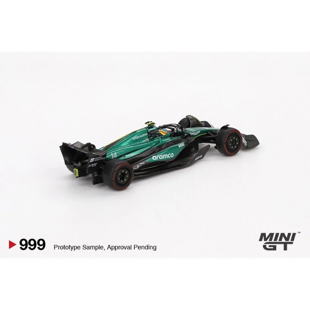 Mini GT MGT00999-L Aston Martin AMR24 - #14 Fernando Alonso - 2024 F1 2024 Bahrain GP - Image 2