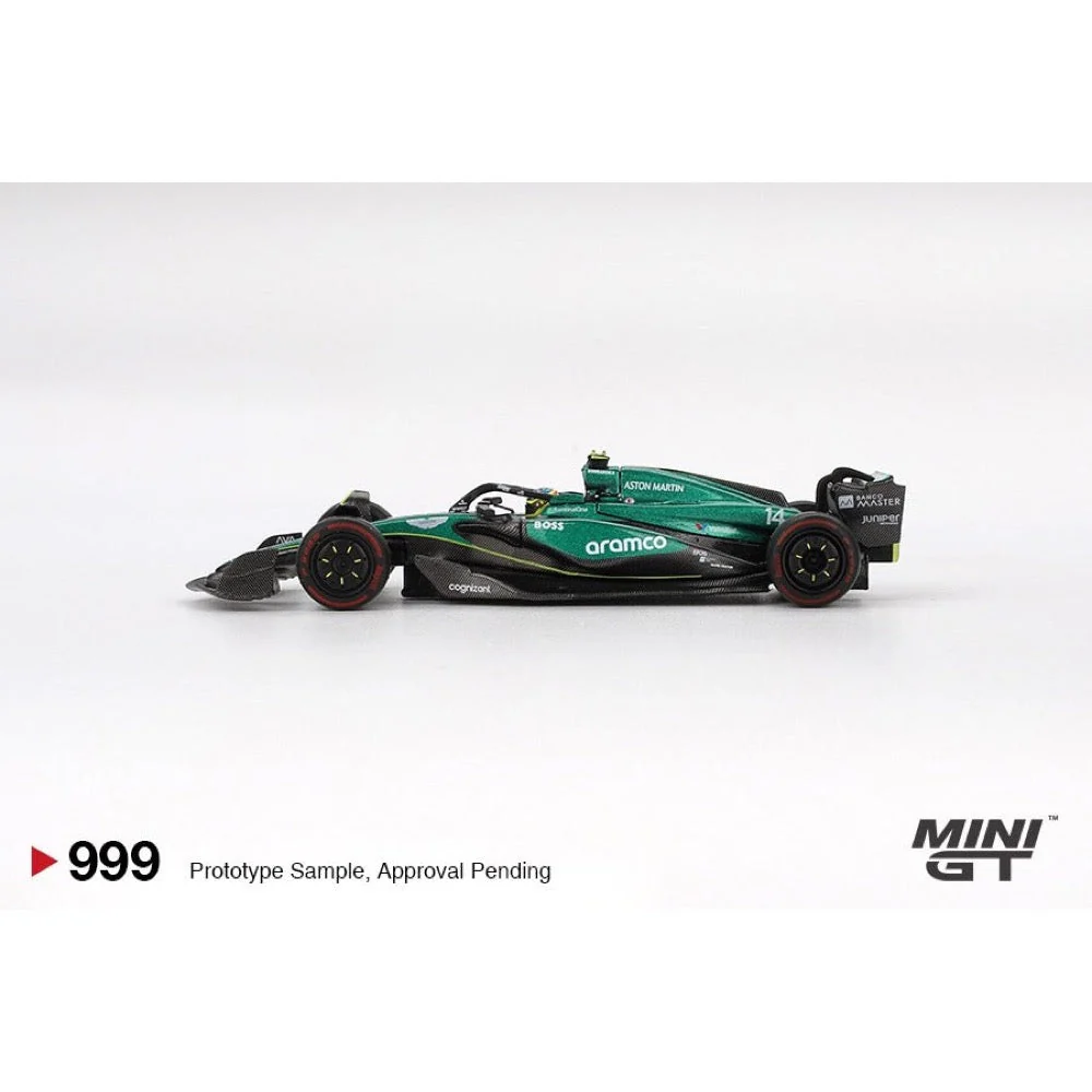 Mini GT MGT00999-L Aston Martin AMR24 - #14 Fernando Alonso - 2024 F1 2024 Bahrain GP - Image 3
