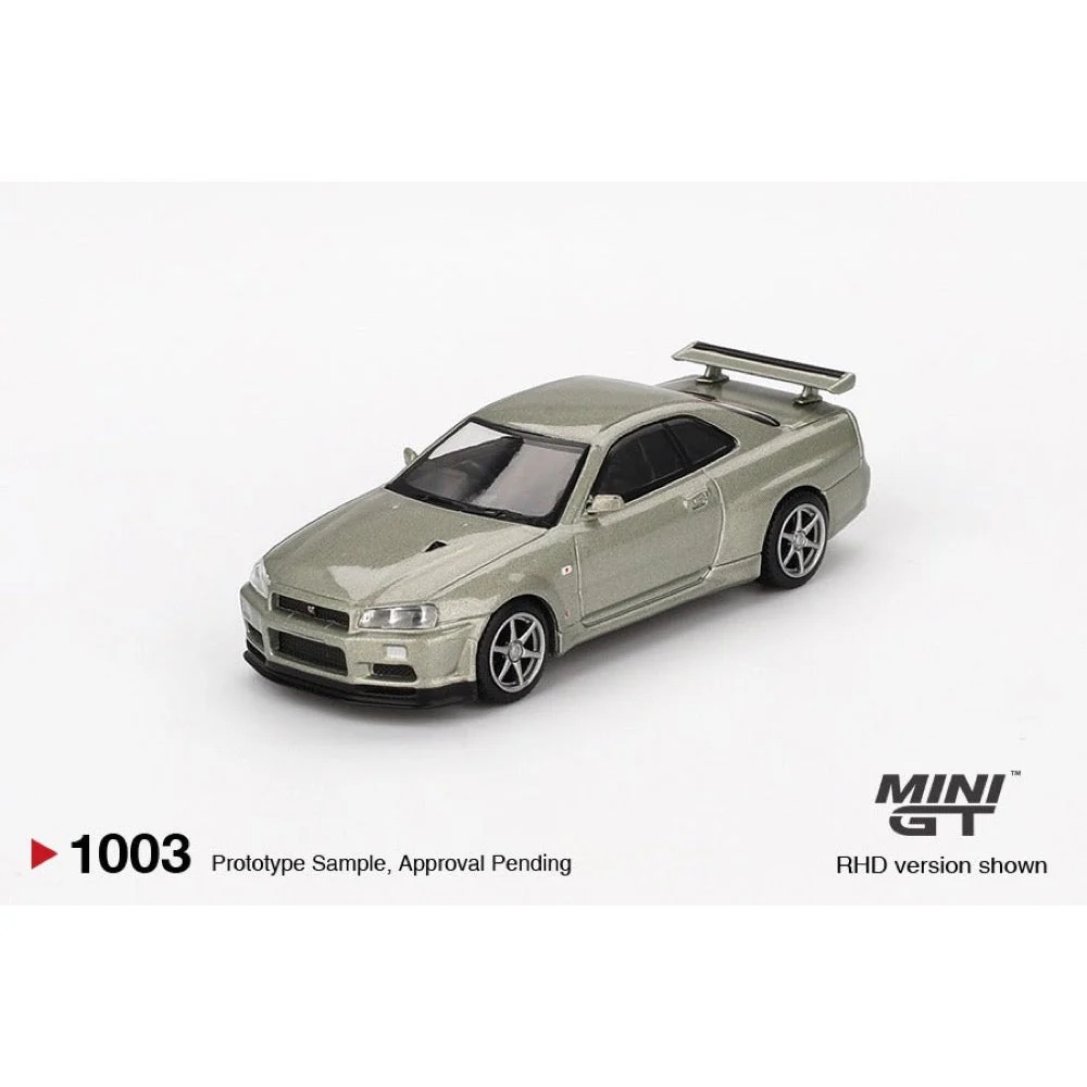 Mini GT MGT01003-R Nissan Skyline GT-R (R34) V-Spec II Nür - Millenium Jade - Image 5