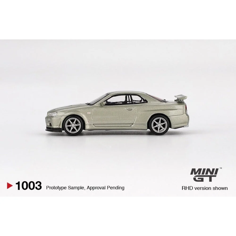 Mini GT MGT01003-R Nissan Skyline GT-R (R34) V-Spec II Nür - Millenium Jade - Image 6