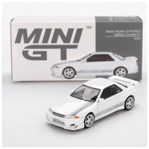 Mini GT MGT01066-R 1/64 Nissan Skyline GT-R (R32) VeilSide Combat C-I White - Image 2