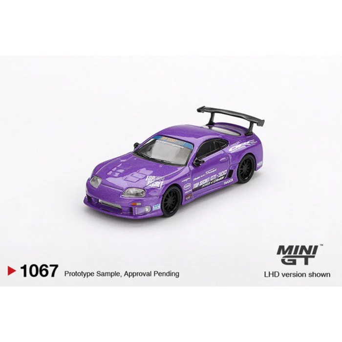 Mini GT MGT01067-R 1/64 Toyota Supra (A80) Top Secret GT-300 Top Secret Purple - Image 3
