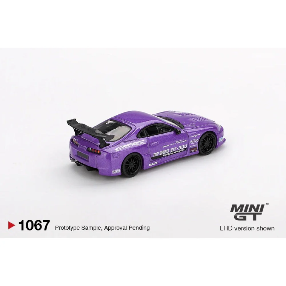 Mini GT MGT01067-R 1/64 Toyota Supra (A80) Top Secret GT-300 Top Secret Purple - Image 4