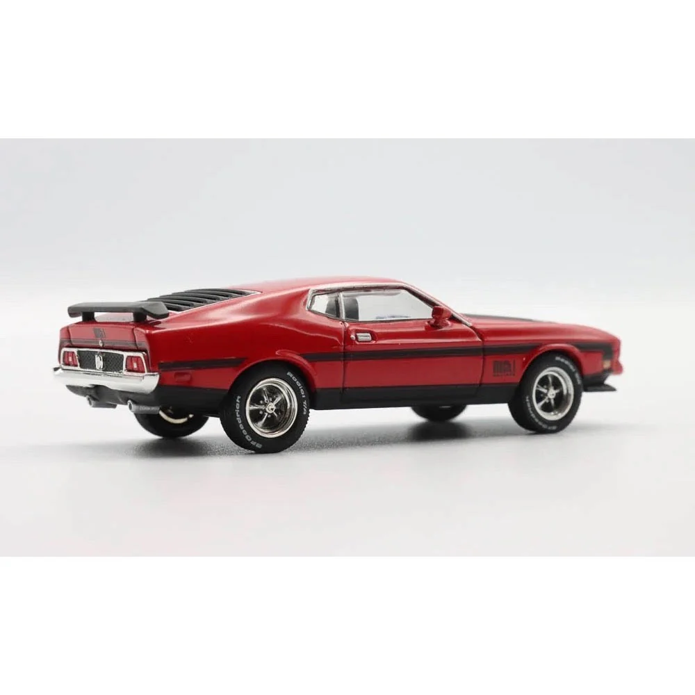 Mini GT MGT01122-L 1/64 Ford Mustang Mach1 1971 Race Red - Image 4