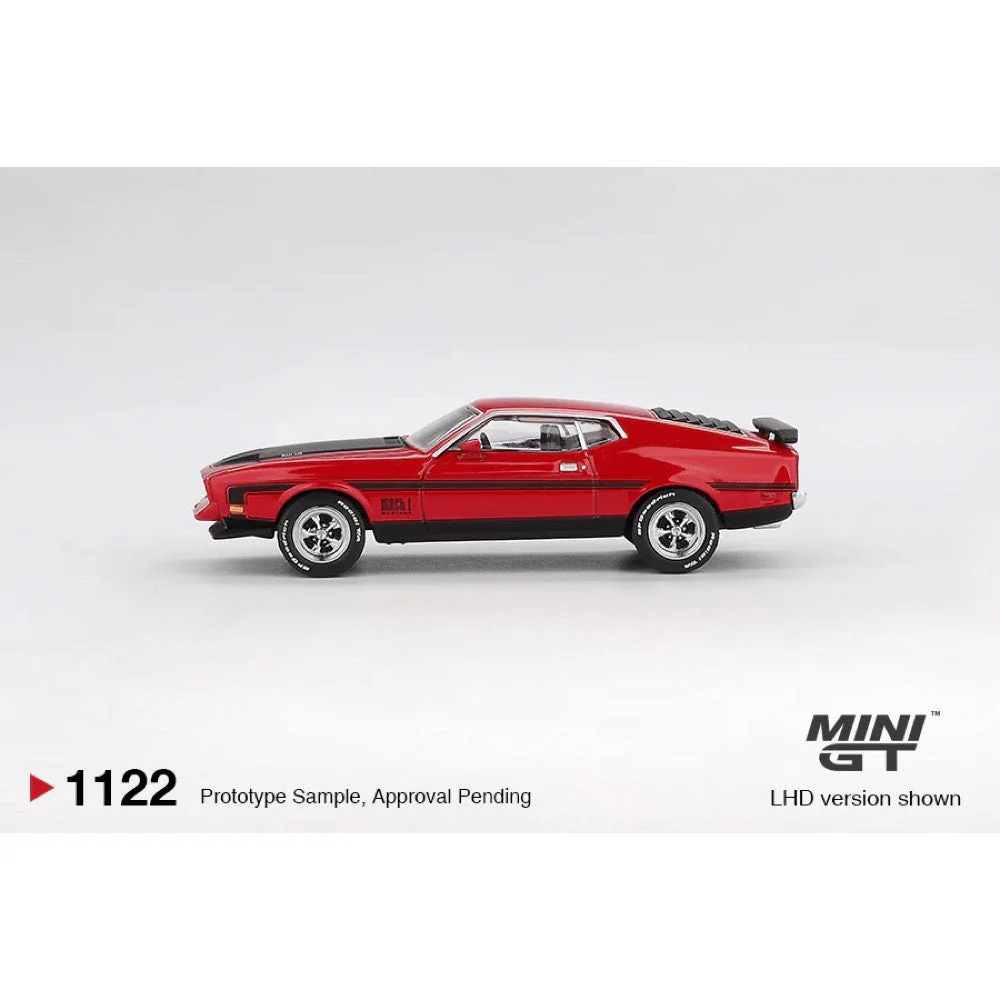 Mini GT MGT01122-L 1/64 Ford Mustang Mach1 1971 Race Red - Image 8