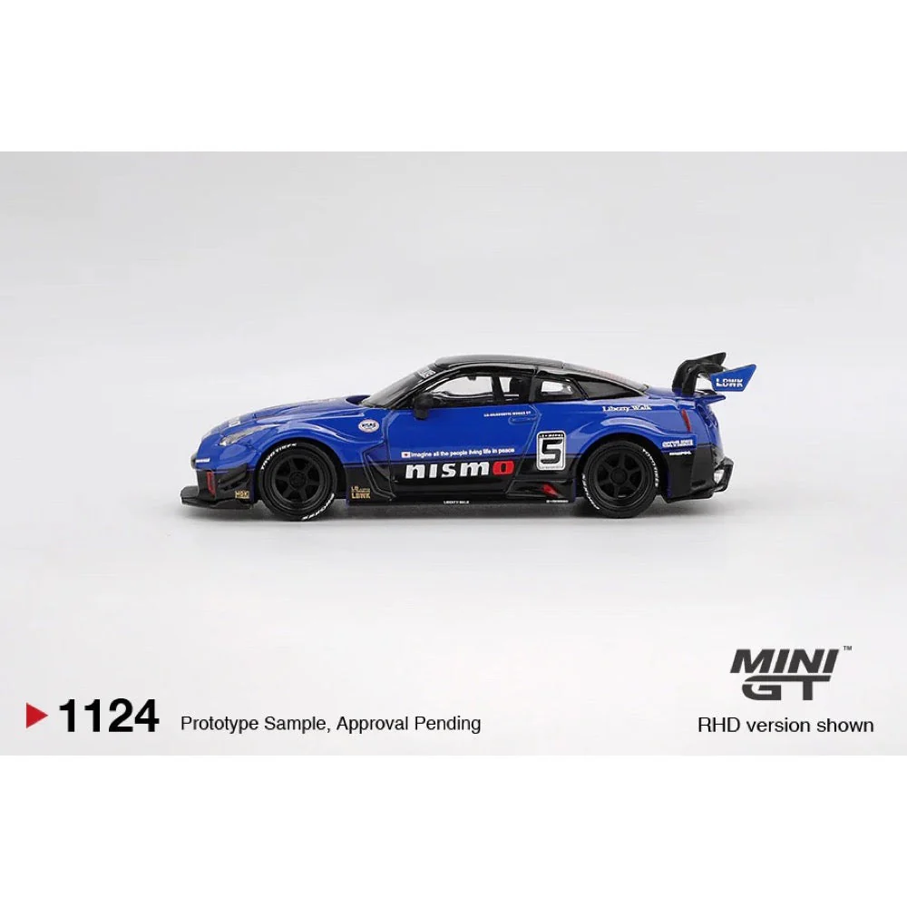 Mini GT MGT01124-R 1/64 LB-Silhouette Works GT Nissan 35GT-RR Ver.2 Blue - Image 3